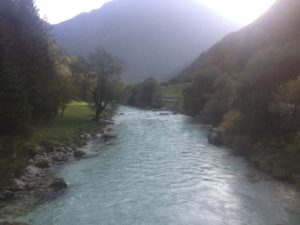 Soča River to the west