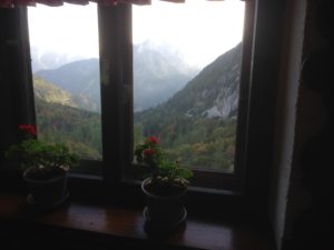 Restaurant on Triglav mountains