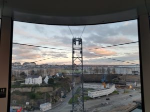 View from the Brest Cable Car - Return trip