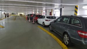 Inside the ferry